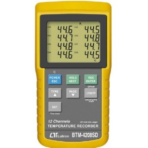 12-kanałowy rejestrator temperatury BTM-4208SD